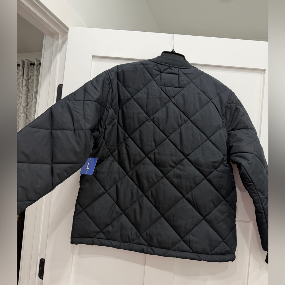 Banana Republic Men's Quilted Bomber Jacket in Black NWT - Picture 5 of 5